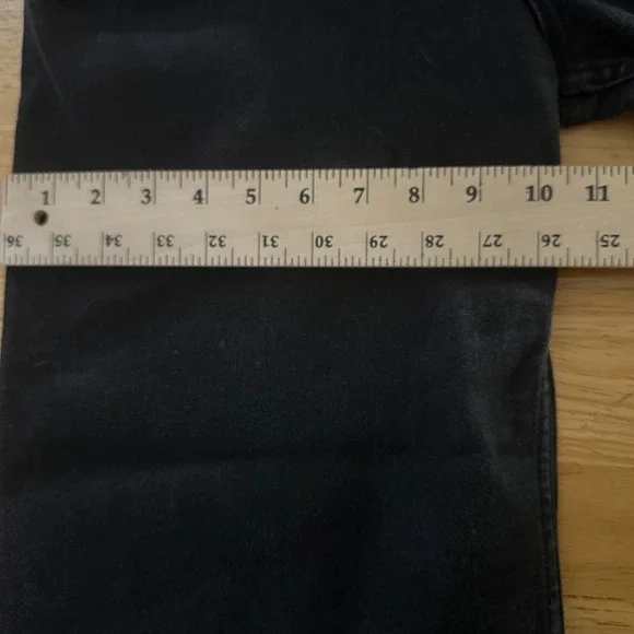 Maeve Anthropologie The Colette Wide Leg Pants Black Cropped High Rise Size 29 - Picture 8 of 11